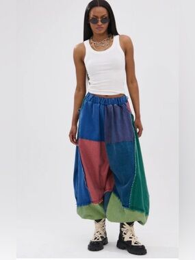 Fancy dream abstract pants size S women multicolor please see pics for measures